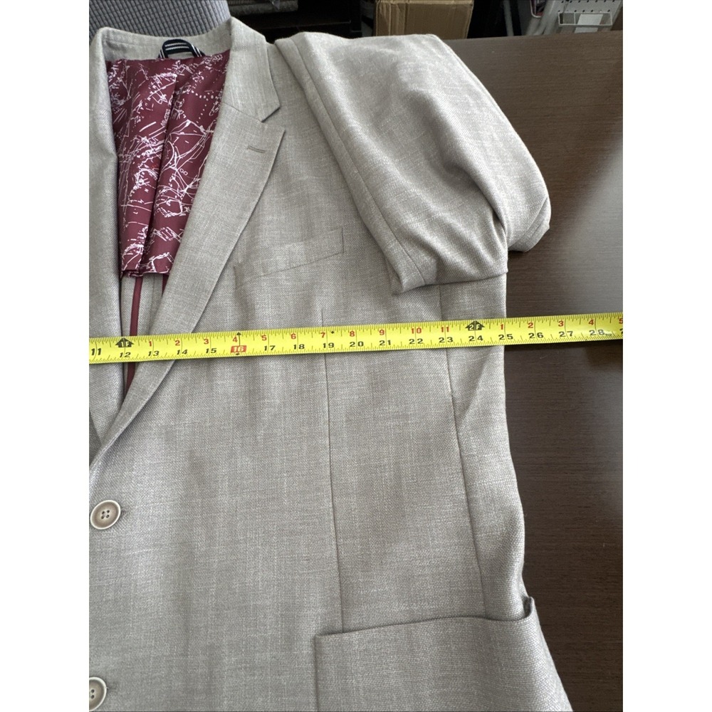 Nautica Brandford Modern Fit Sport Coat Blazer Tan Beige Mens 50L - Picture 4 of 10